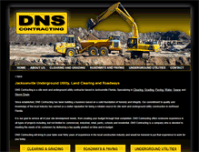 Tablet Screenshot of dnscontracting.com